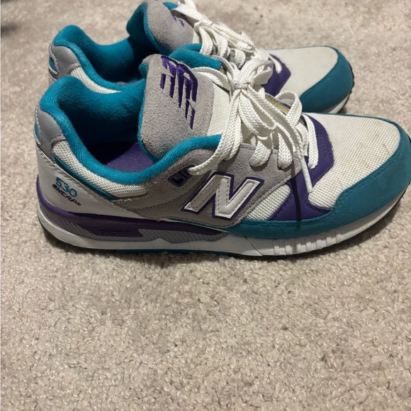 New Balance Shoes - New Balance Women's 530 Sneakers - White, Purple, and Teal